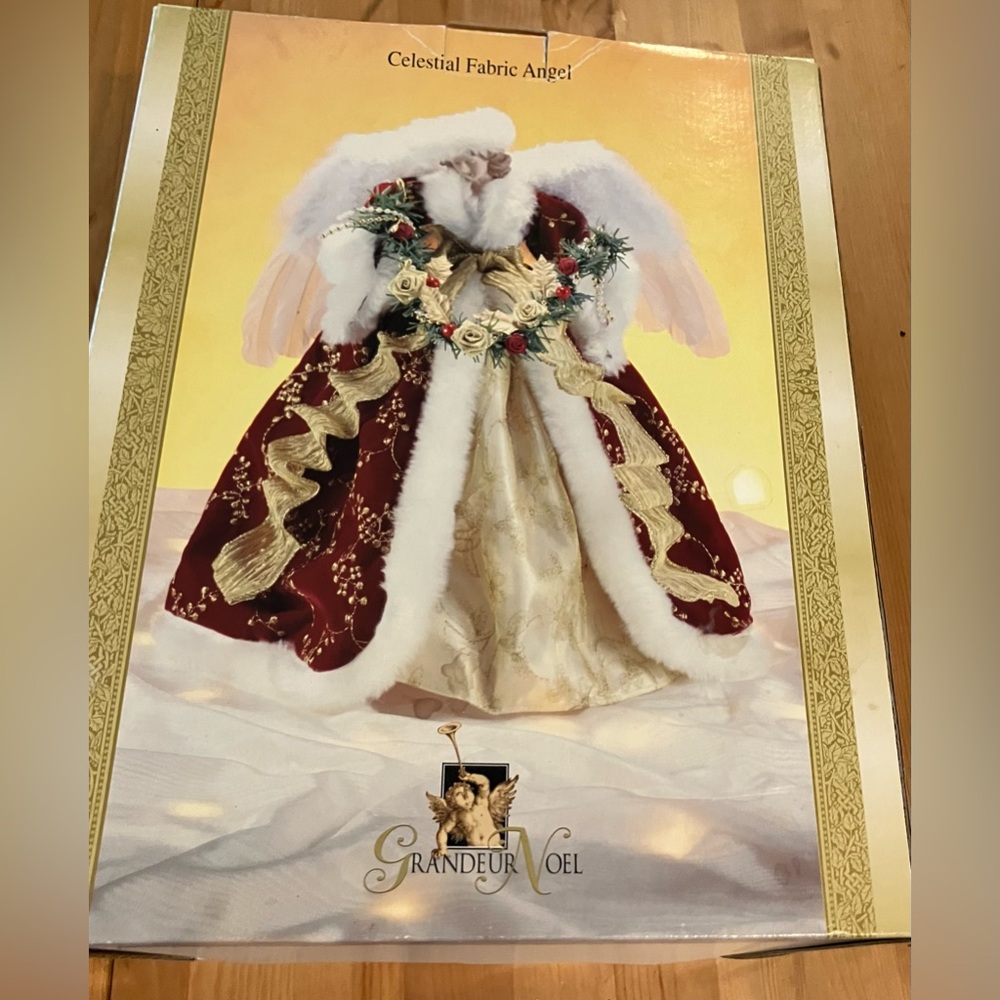 EUC Grandeur Noel Celestial Angel with box.  Used only a few times. 16”